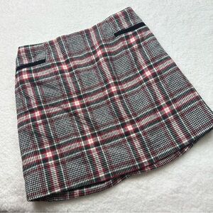 Copper Key | Plaid Stripe Mini Skirt